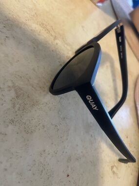 Quay Australia Matte Black Sunglasses with Dark Lenses